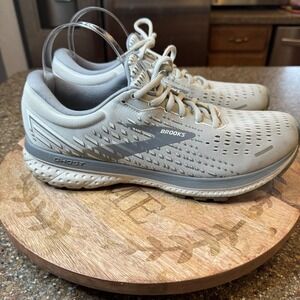 Brooks Ghost 13 Shoes Womens Size 11 Gray Mesh Running Sneakers Cushion Neutral